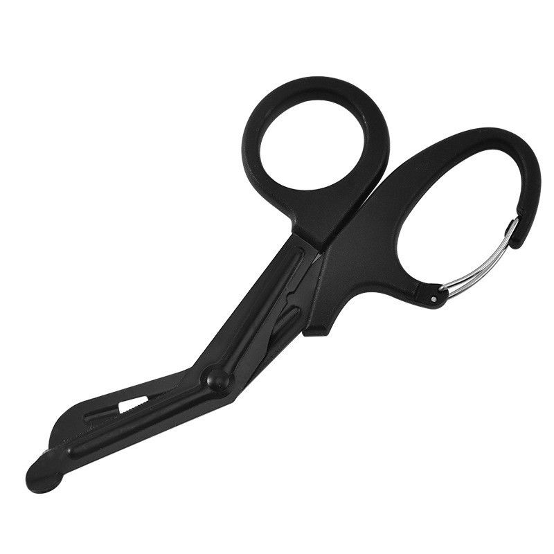 Black Coated medical shear scissors pouch Trauma Bandage EMS IFAK Clamp